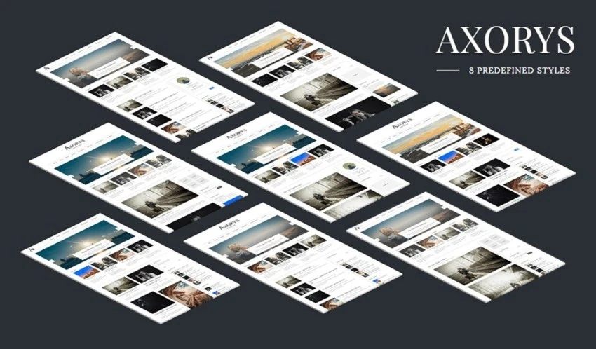 axorys blogger template with predefined style